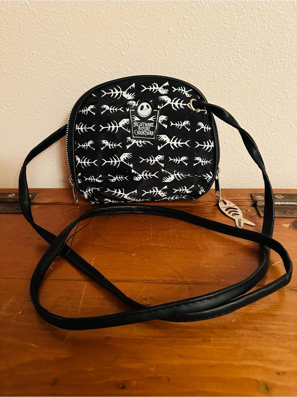 Cute Nightmare Before Christmas Black Crossbody Bag